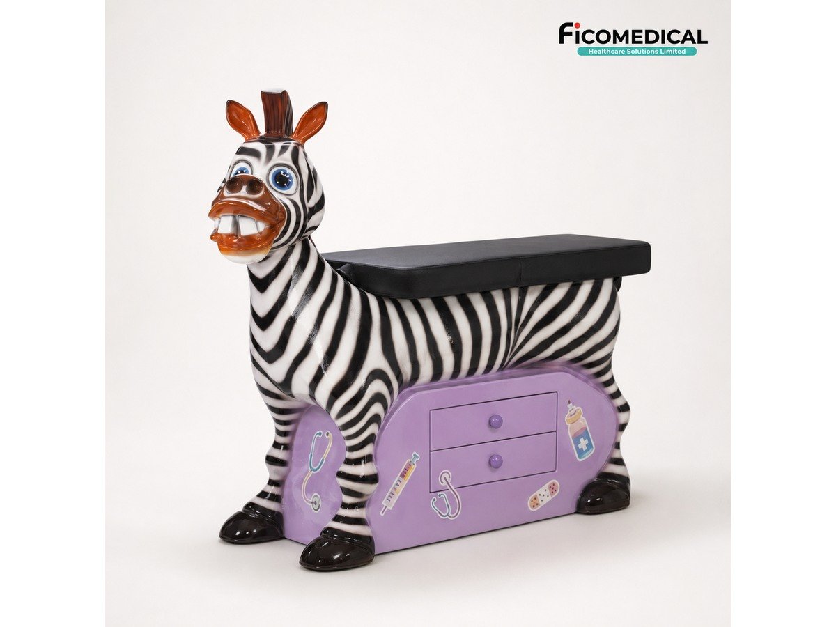 Zebra С фигурным дизайном Педиатрический смотровой стол