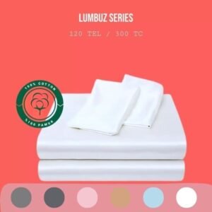 Lumbuz Serisi 120 Tel Düz Saten Nevresim – 0 Pamuk
