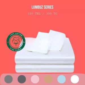 Lumbuz Serisi Düz Saten Çarşaf 120 Tel – 0 Pamuk